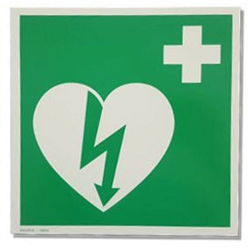 AED Hinweis-Tafel