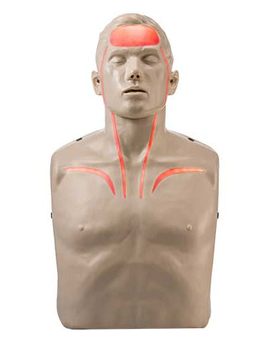 Reanimationspuppe Brayden LED rot