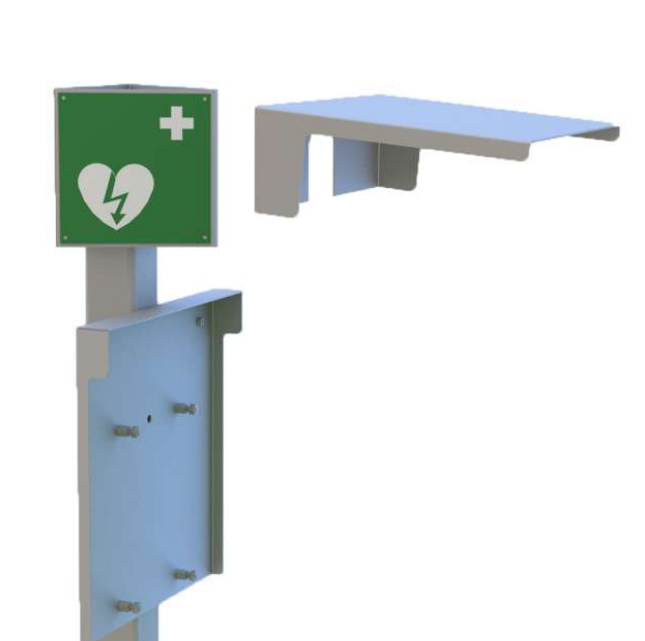 Schutzdach zu SmartCase Standsäule