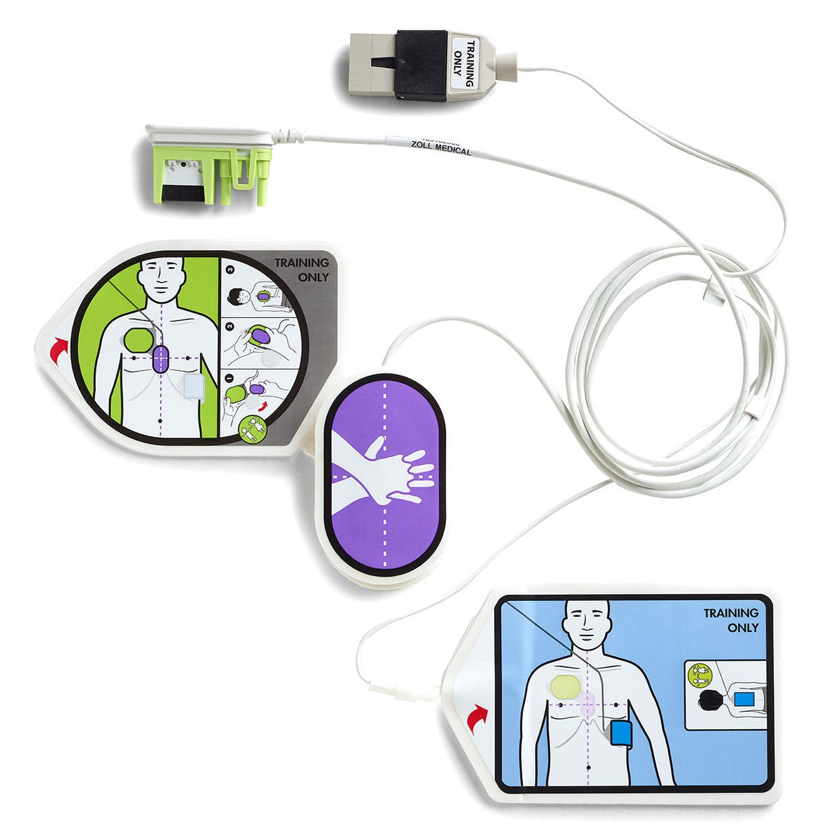 Ersatz-Klebepads zu CPR Uni-padz „scharfer“ AED 3