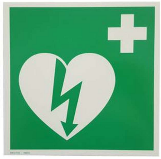 AED Hinweis-Kleber