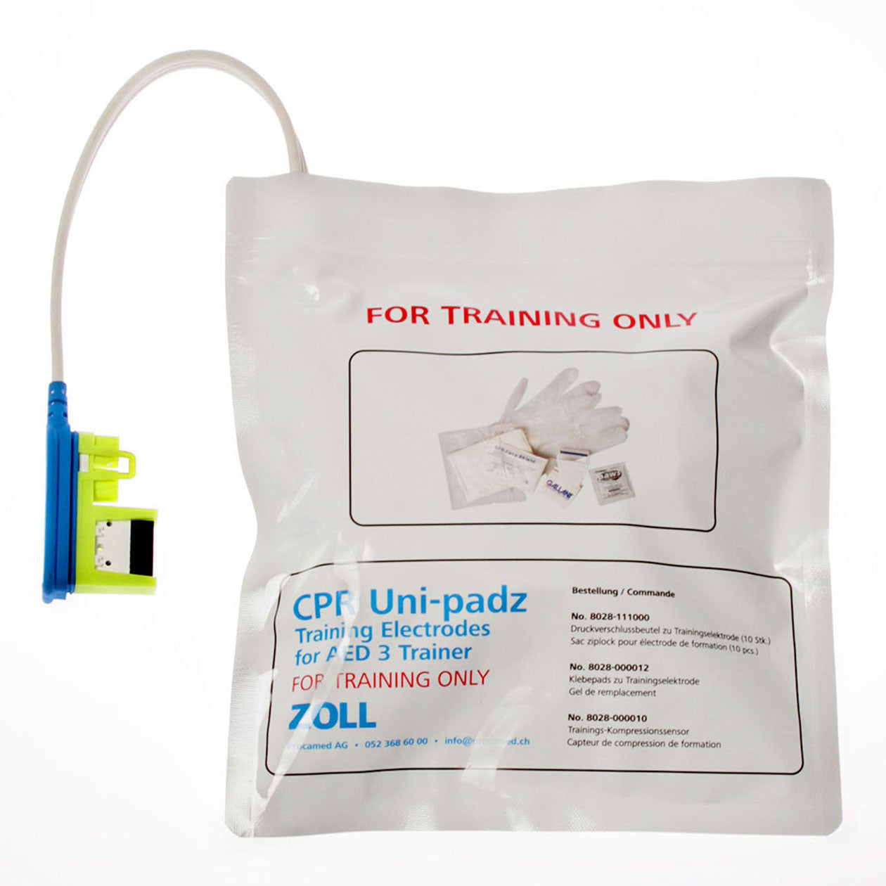 Druckverschlussbeutel zu ZOLL AED 3 Trainingsgerät