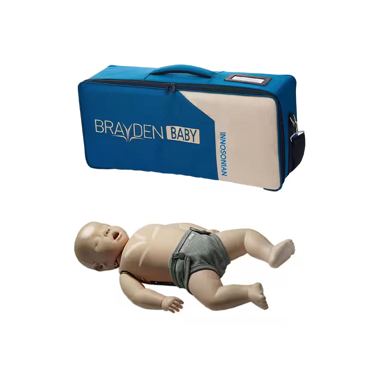 Reanimationspuppe Brayden Baby LED weiss