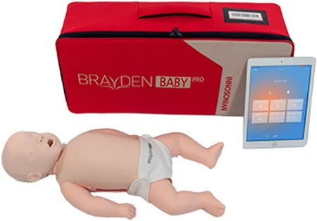 Reanimationspuppe Brayden Baby Pro LED weiss