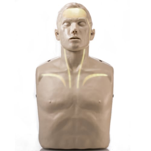 Reanimationspuppe Brayden LED weiss